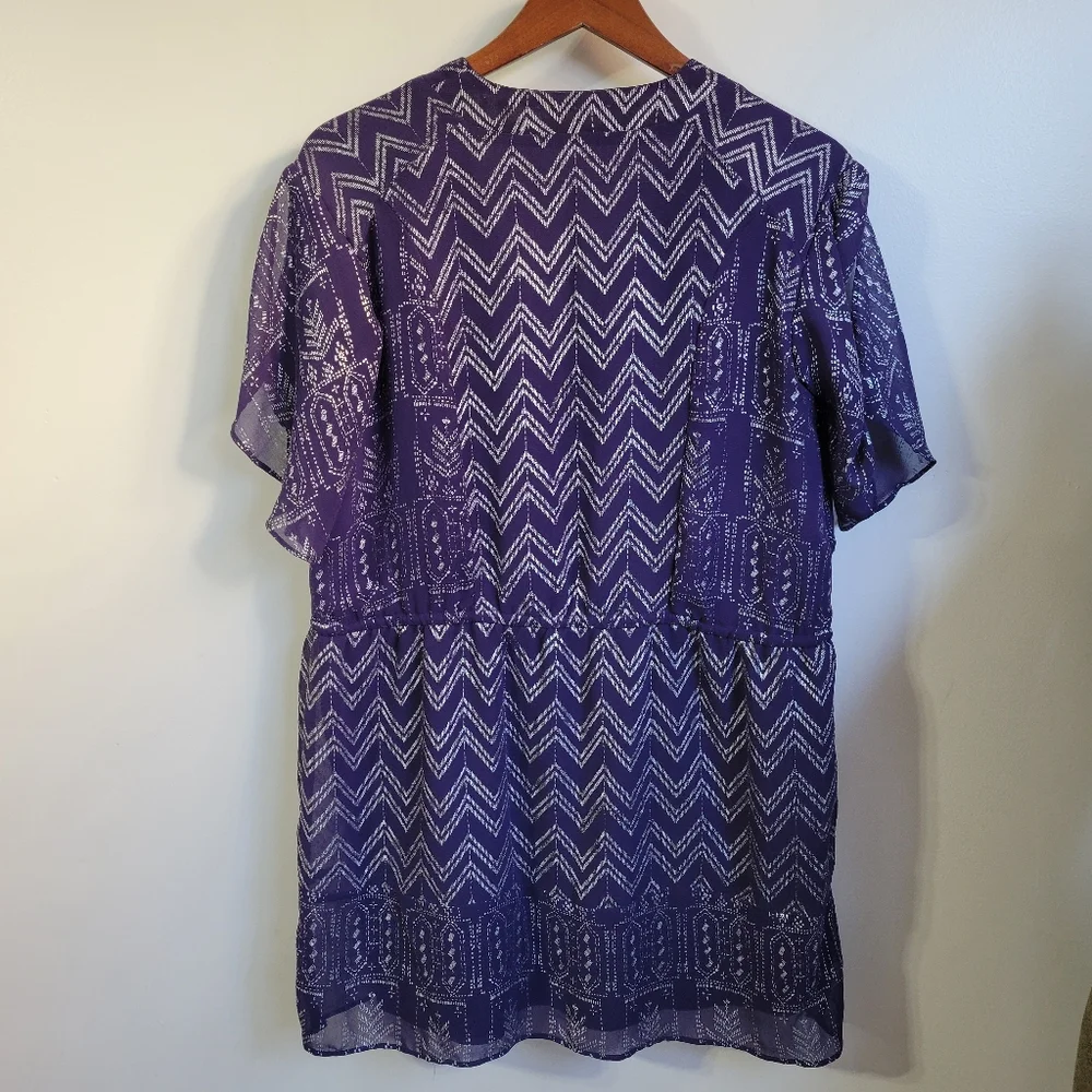 Free People Love Your Chaos Purple Mini Dress Size XS